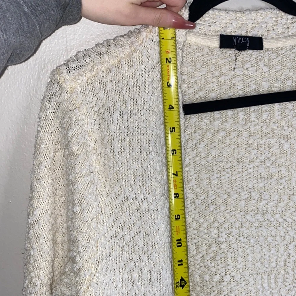 🎱Long cream knit sweater! - Picture 3 of 6